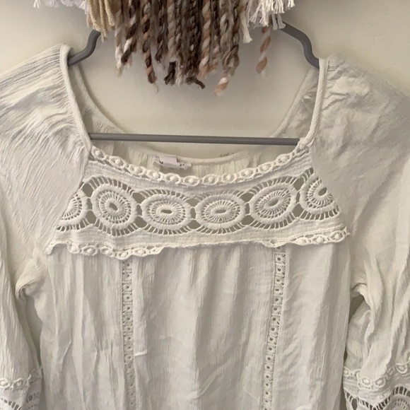 Westport Women White 3/4 Sleeve Blouse Size XS - Picture 4 of 9